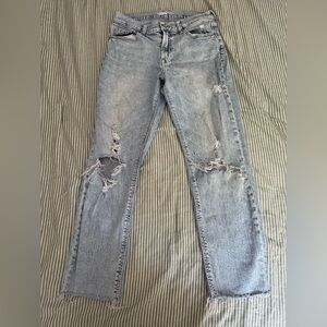 Old Navy Blue Boyfriend Distressed Jeans